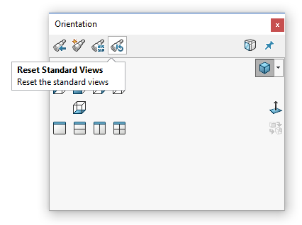 , Updating Standard Views in SOLIDWORKS