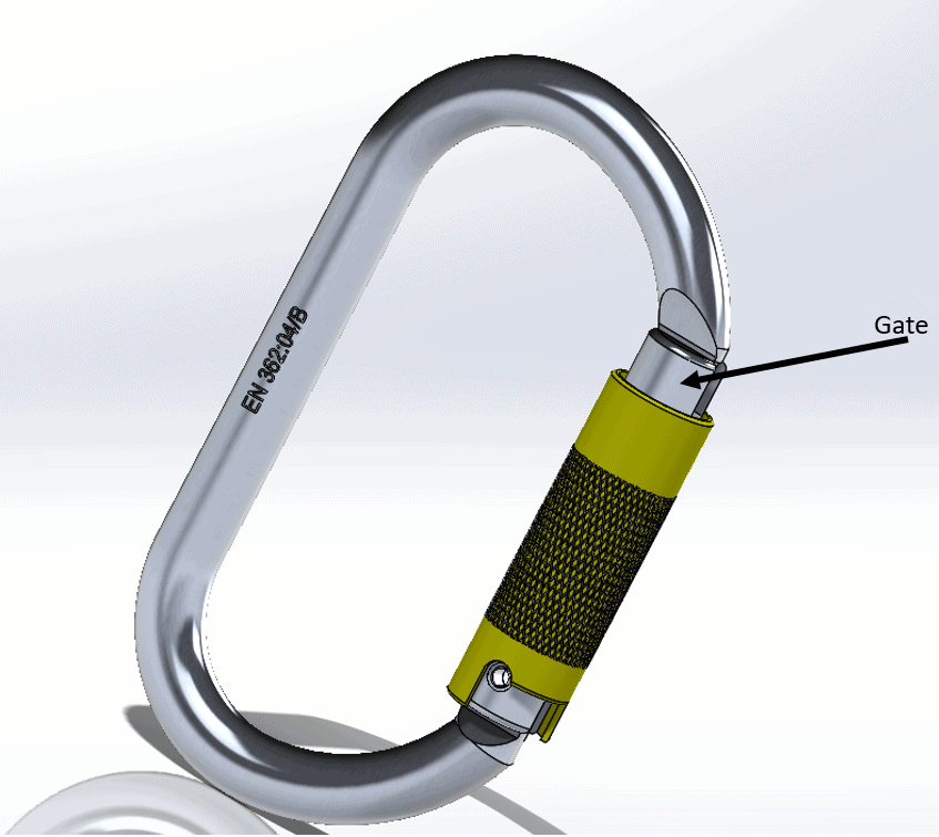 , SOLIDWORKS Simulation: Non-Linear Study of Carabiner Clip