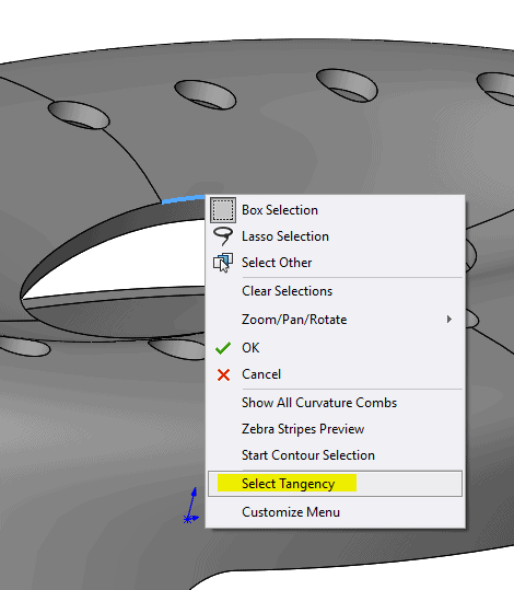 , SOLIDWORKS Flow Simulation: Lid creation for non-planar faces