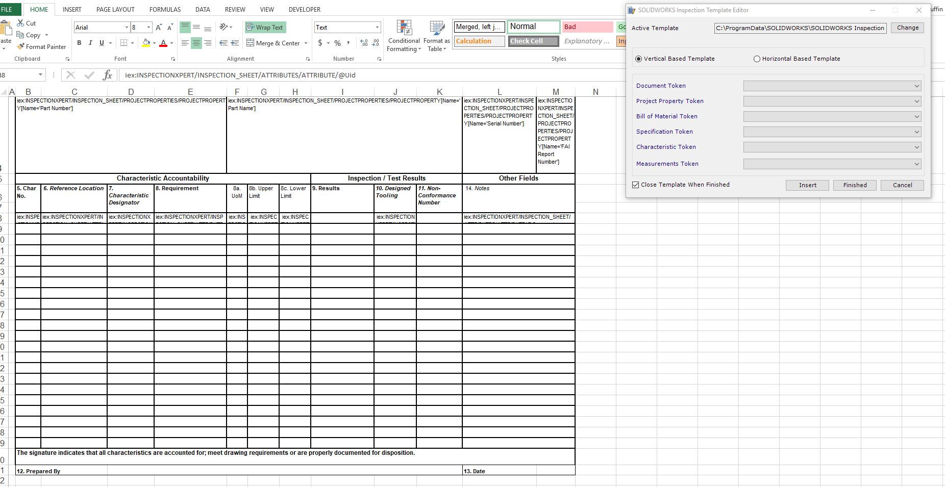 , SOLIDWORKS: Modifying SOLIDWORKS Inspection Standalone Report Templates