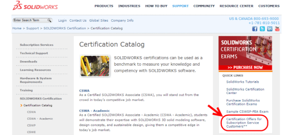 SOLIDWORKS Certification Exam