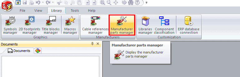 , Setting up a Library to Group Objects in SOLIDWORKS Electrical Schematic