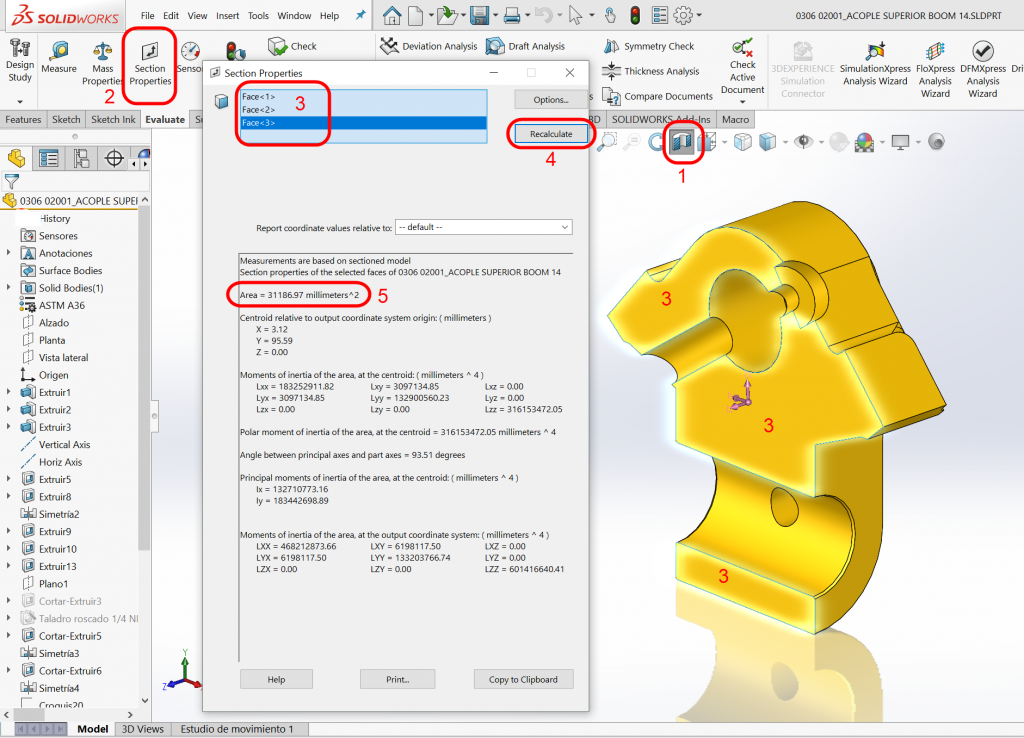 , SOLIDWORKS: Surface Area of a Cross Section &#8211; The EASY Way