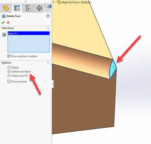 , SOLIDWORKS Delete Face Command Can Modify, Clean up and Improve Your Geometry