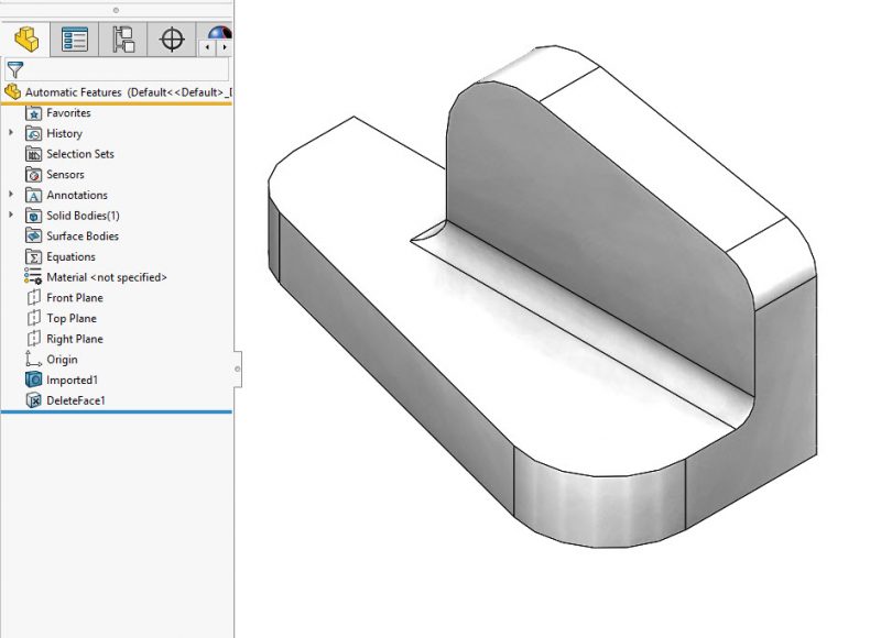 , SOLIDWORKS Delete Face Command Can Modify, Clean up and Improve Your Geometry