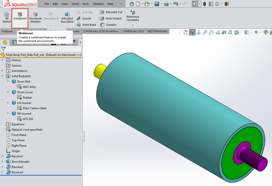 , SOLIDWORKS Weldment Feature for Multibody Parts To Get Cut List BOM