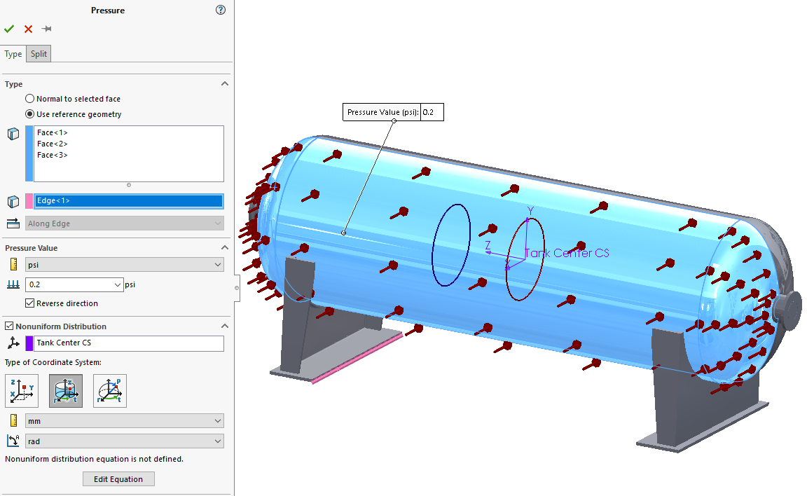 , SOLIDWOKS Simulation: Nonuniform Force and Pressure Loading in Cylindrical Coordinate Systems