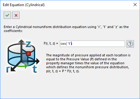 , SOLIDWOKS Simulation: Nonuniform Force and Pressure Loading in Cylindrical Coordinate Systems