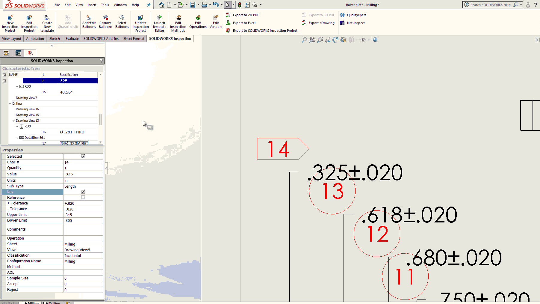 , SOLIDWORKS Inspection Add-in Balloons and Balloon Properties