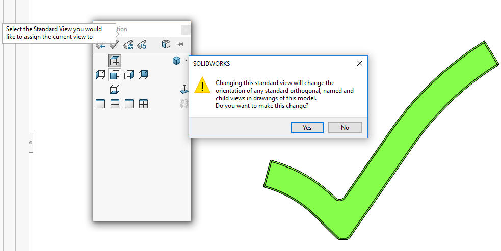 , Customizing View Orientation in SOLIDWORKS