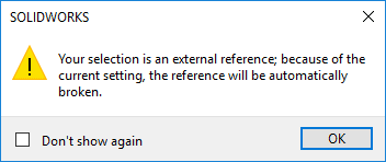 , SOLIDWORKS Assembly Modeling: No External References Command