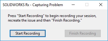 , How Do I Create a SOLIDWORKS Rx Problem Capture?