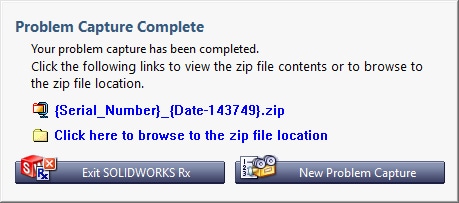 , How Do I Create a SOLIDWORKS Rx Problem Capture?