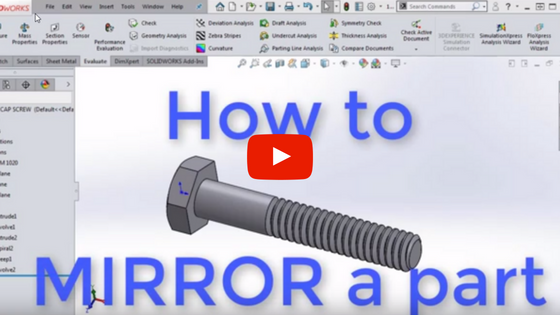 how to mirror a part in SOLIDWORKS