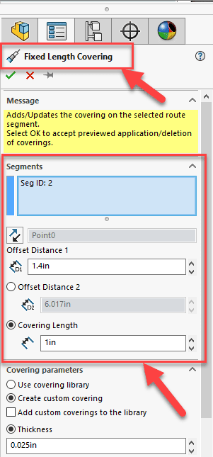 , SOLIDWORKS 2019 What&#8217;s New &#8211; Creating Fixed Length Coverings &#8211; #SW2019