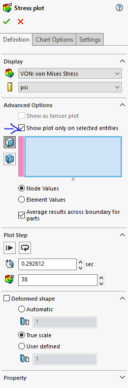 , How to display part level simulation results in SOLIDWORKS Simulation?