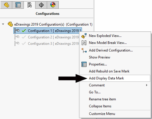 , SOLIDWORKS 2019 What’s New – Free eDrawings Professional Features and Configurations in eDrawings 2019 – #SW2019