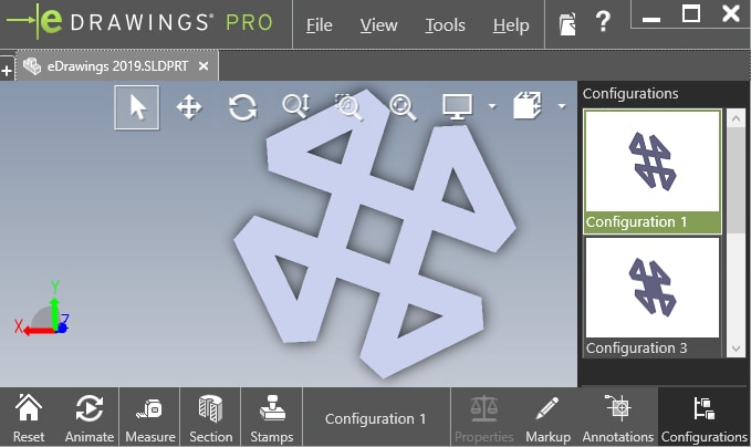 , SOLIDWORKS 2019 What’s New – Free eDrawings Professional Features and Configurations in eDrawings 2019 – #SW2019