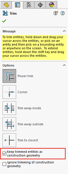 , SOLIDWORKS 2019 What’s New – Trim Entities Enhancements – #SW2019