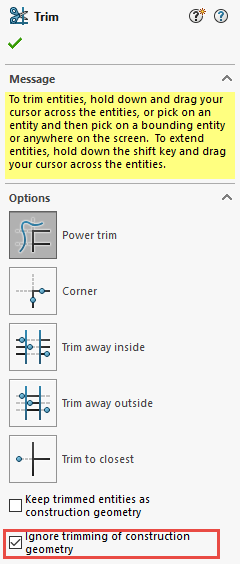 , SOLIDWORKS 2019 What’s New – Trim Entities Enhancements – #SW2019