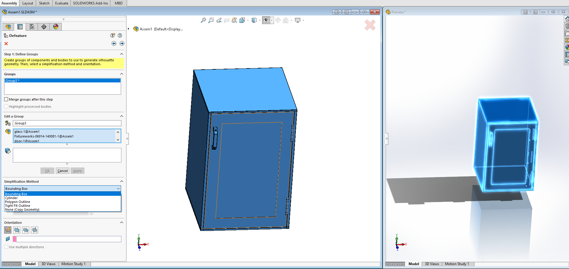 , SOLIDWORKS 2019 What’s New – Defeature Property Manager – #SW2019