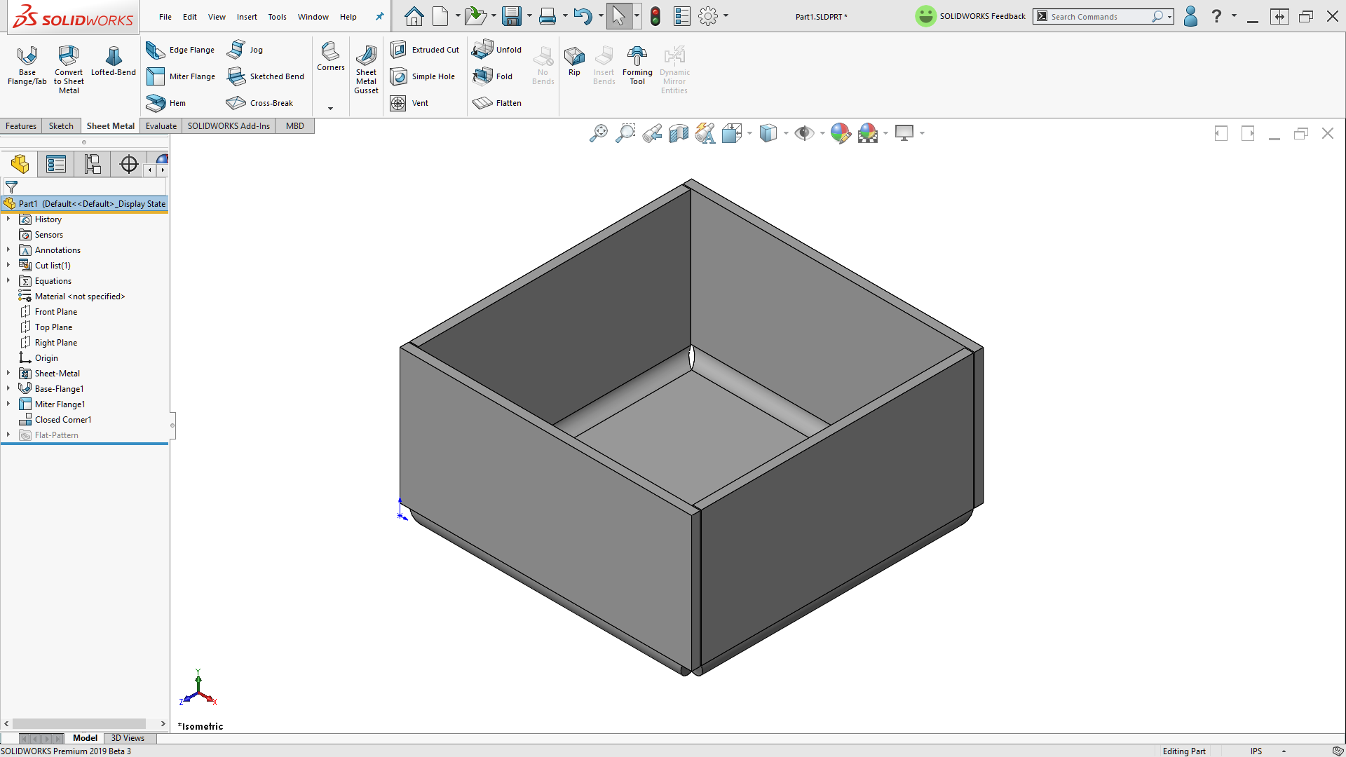 SOLIDWORKS - Sketched Bend