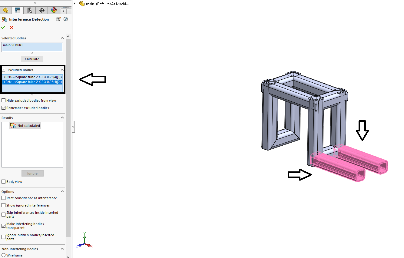 , SOLIDWORKS 2019 What’s New – Interference Detection in Multi-Body Parts – #SW2019