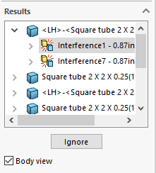 , SOLIDWORKS 2019 What’s New – Interference Detection in Multi-Body Parts – #SW2019