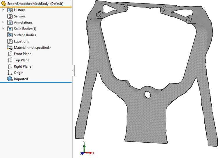 , SOLIDWORKS 2019 What’s New – Export to Mesh Body –  #SW2019