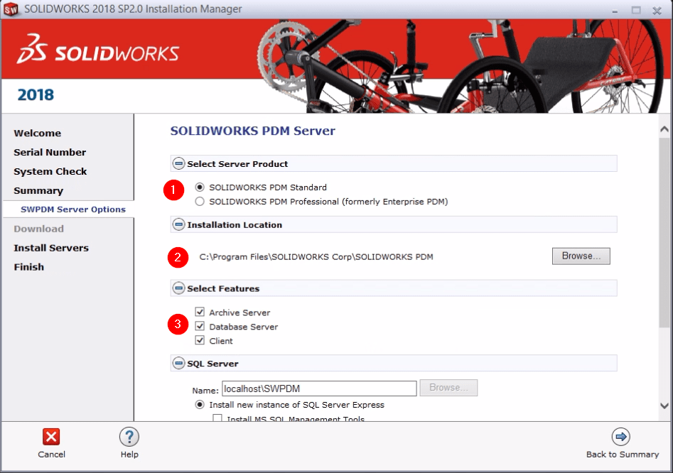 solidworks pdm server install