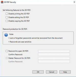 , SOLIDWORKS 2019 What&#8217;s New – Adding Security to 3D PDF Files From SOLIDWORKS MBD – #SW2019