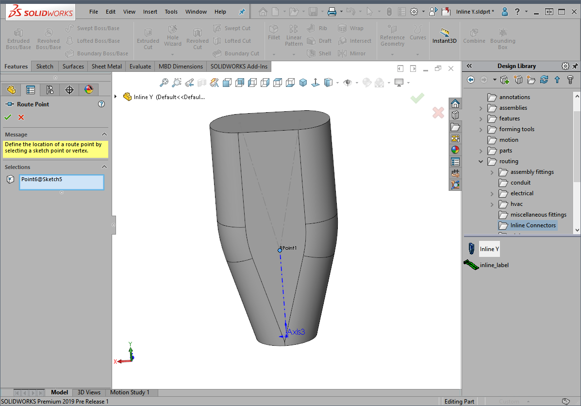 , SOLIDWORKS 2019 What’s New – Routing Enhancements: Inline Components – #SW2019