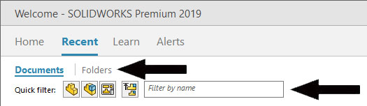 , SOLIDWORKS 2019 What’s New – Recent Documents Improvements, Default Save Folder, Improved Preview for Minimized Documents – #SW2019