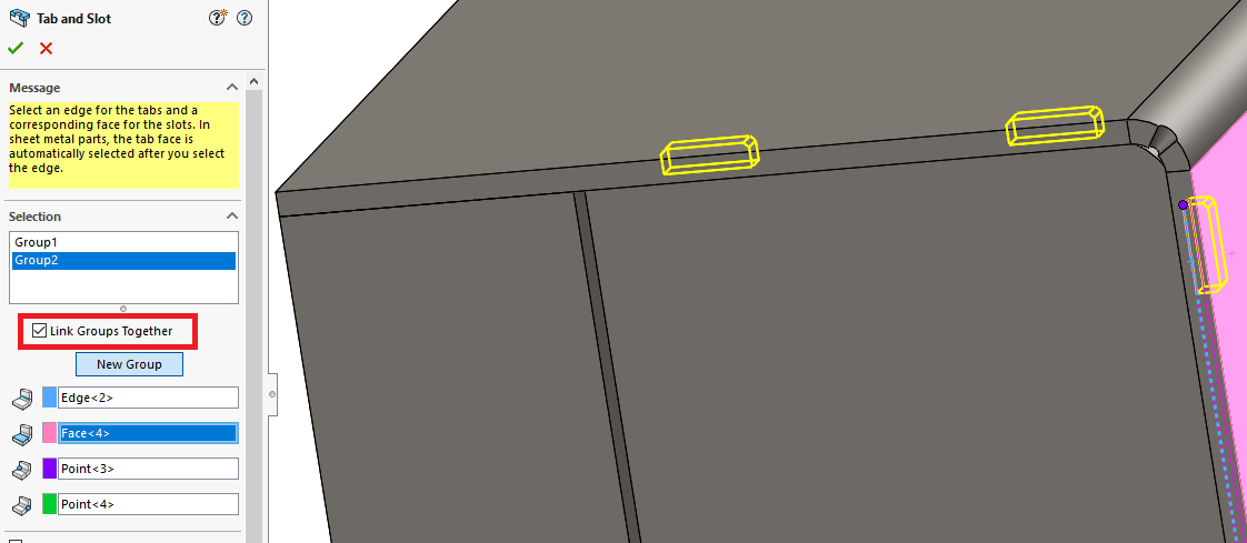, SOLIDWORKS 2019 What’s New –Sheet Metal Tab and Slot Enhancements &#8211; #SW2019