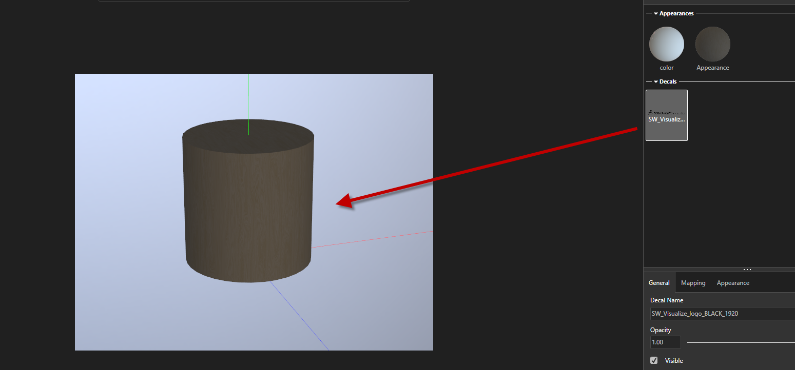 , SOLIDWORKS 2019 What’s New – Modifying Decal Mapping – #SW2019