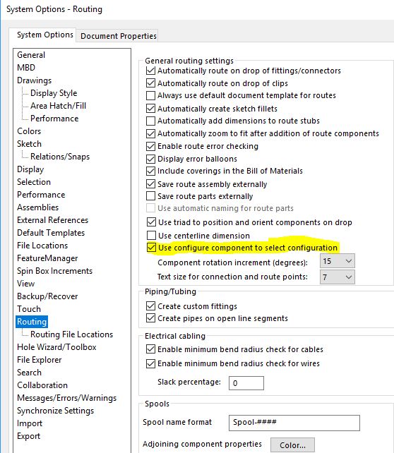 , SOLIDWORKS 2019 What’s New – Configuring Routing Components &#8211; #SW2019