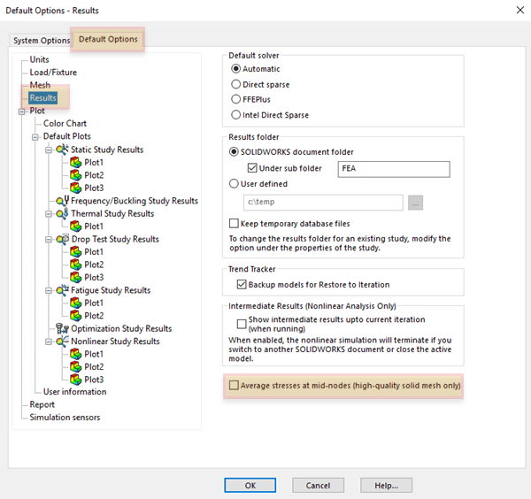 , SOLIDWORKS 2019 What’s New – Stress Averaging at Mid-side Nodes – #SW2019