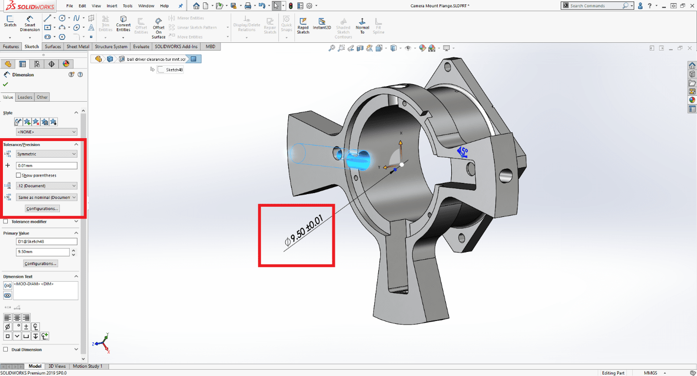 , SOLIDWORKS 2019 What’s New – Configuring the Precision of Dimensions and Tolerances – #SW2019