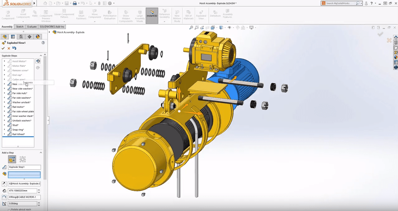 SOLIDWORKS 2019 Exploded View
