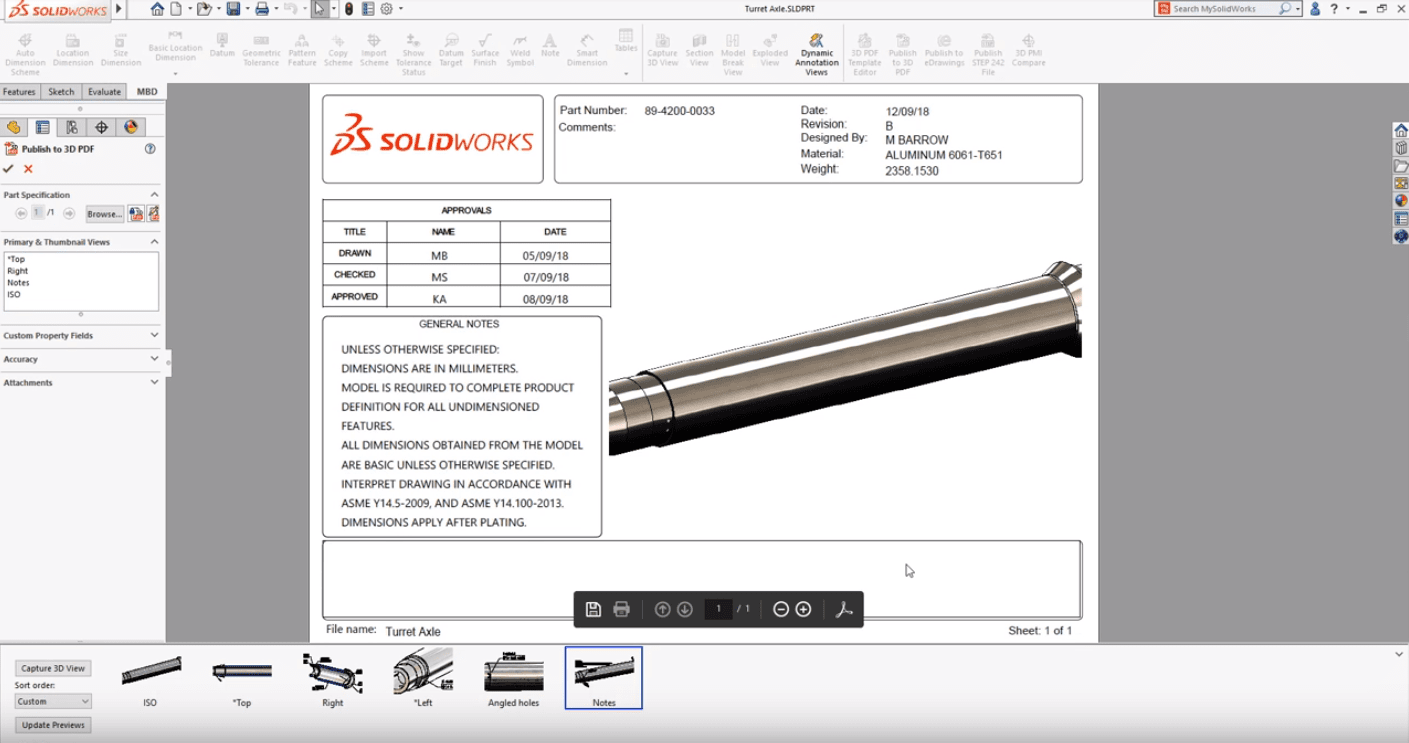 SOLIDWORKS MBD 2019