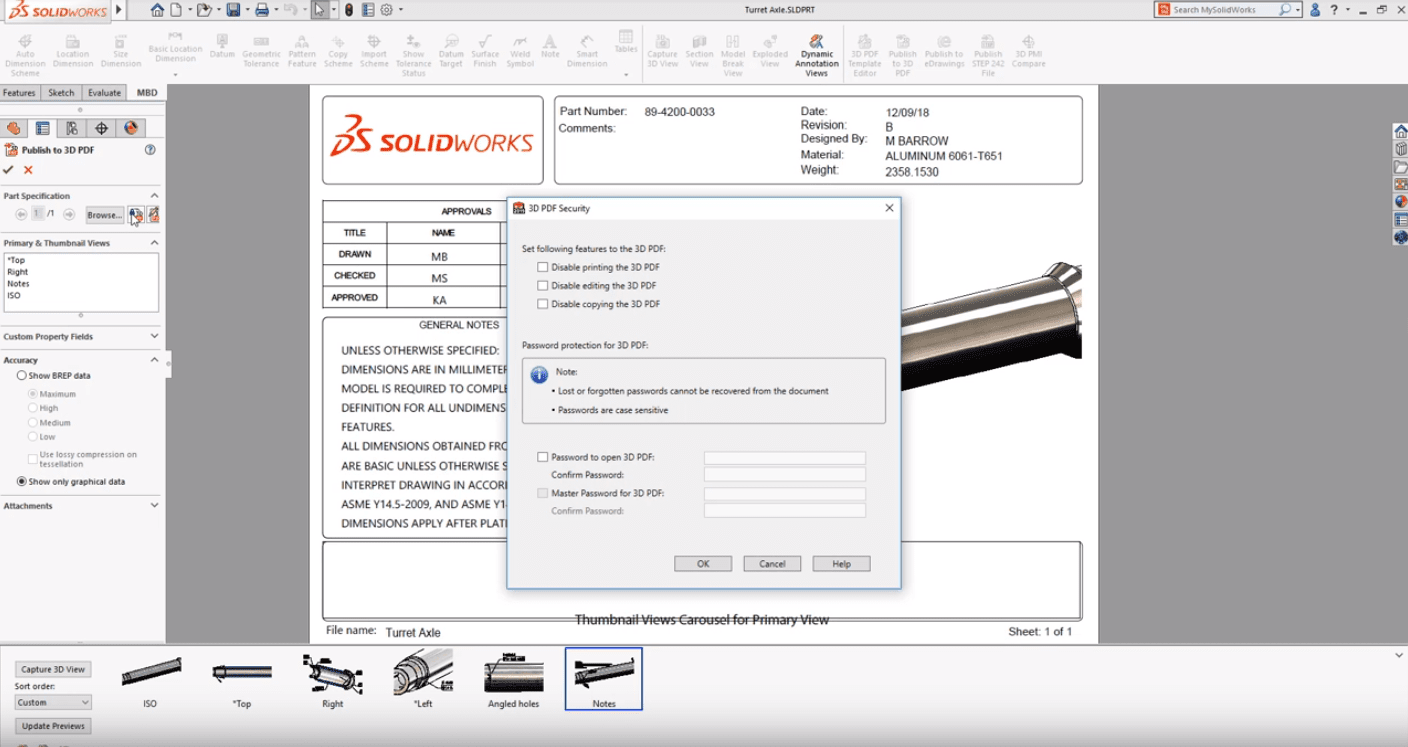 SOLIDWORKS MBD 2019