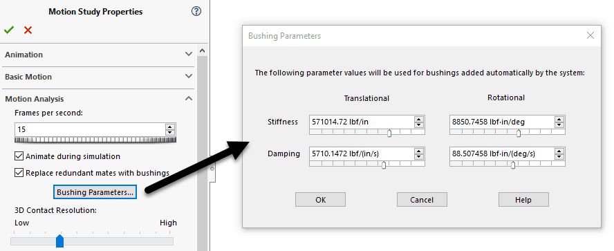 , SOLIDWORKS Motion Joint Forces