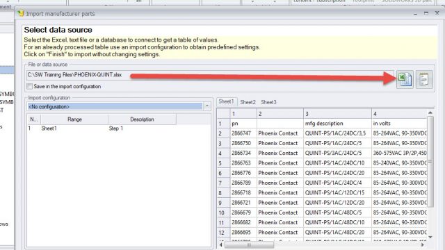 Importing your SOLIDWORKS Schematic data