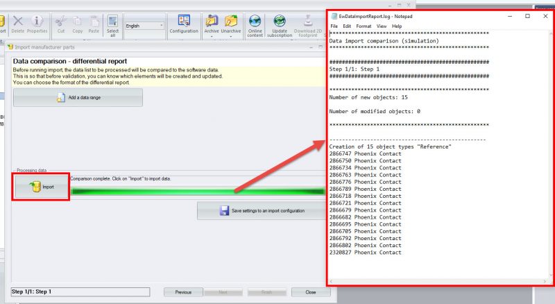 Importing your SOLIDWORKS Schematic data