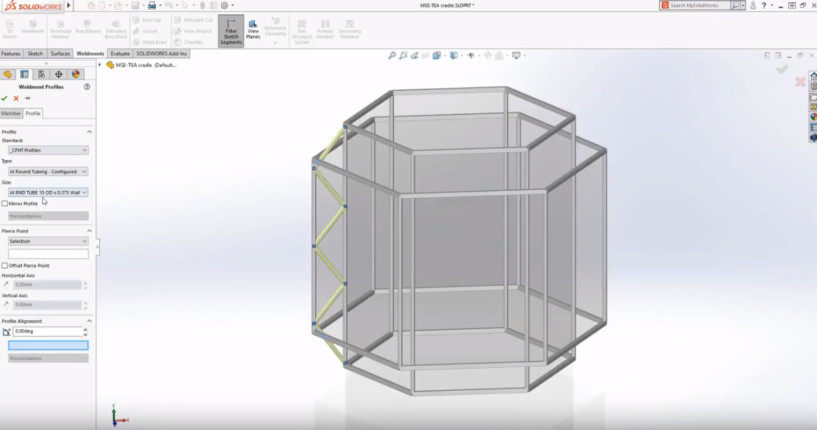 SOLIDWORKS 2019 weldments