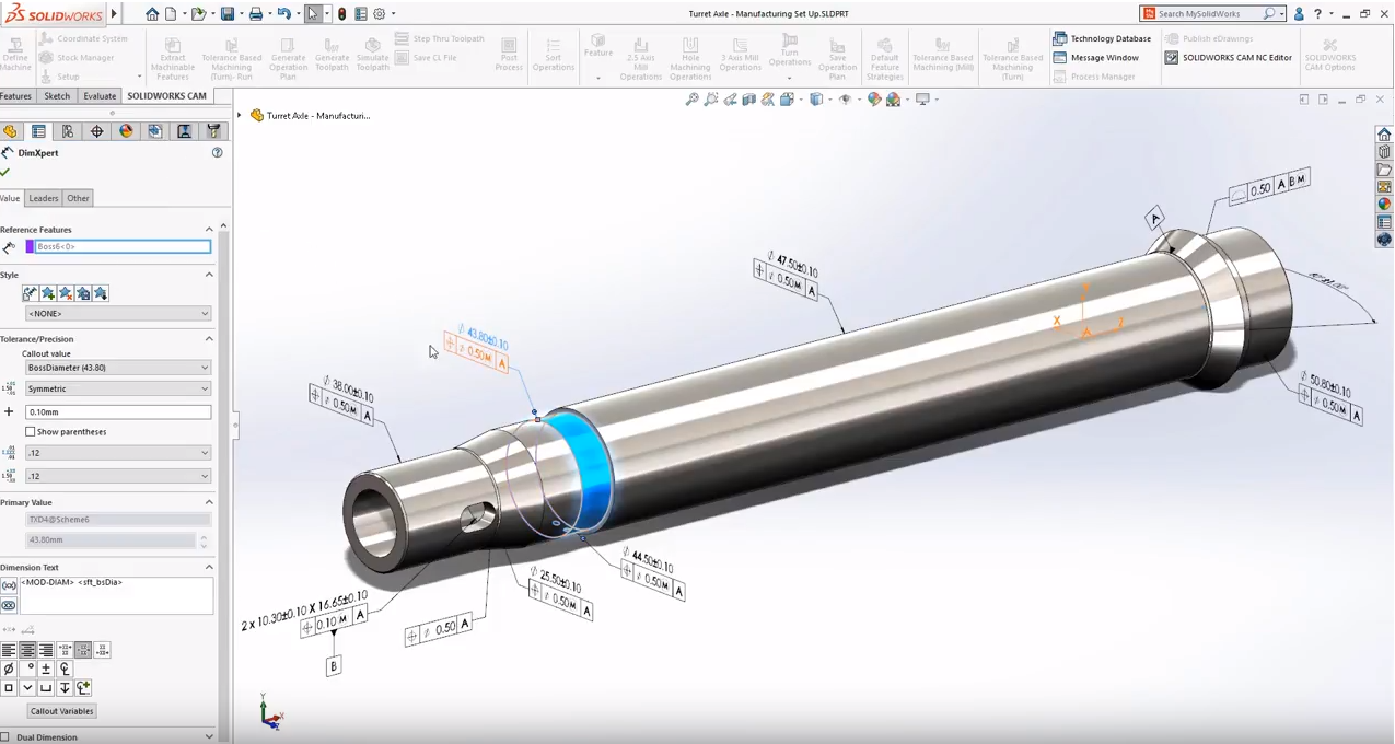 SOLIDWORKS CAM Turning 2019