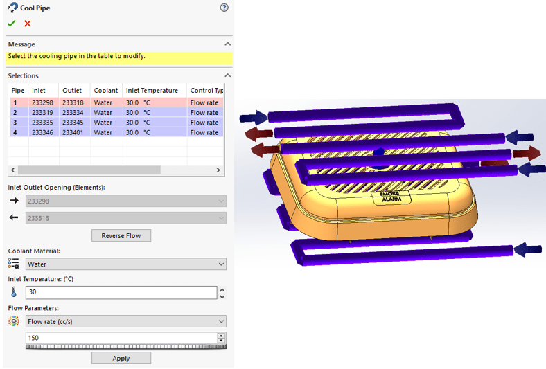 , SOLIDWORKS Plastics &#8211; Cooling Analysis Basics