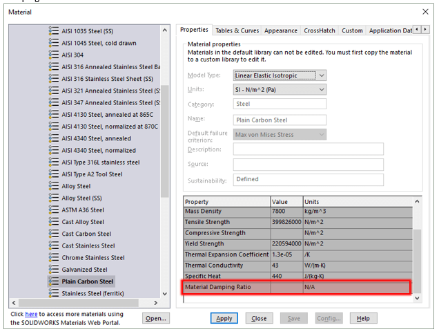 , SOLIDWORKS Simulation Premium: An Overview of Dynamic Damping