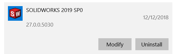 , How to Modify your SOLIDWORKS Installation