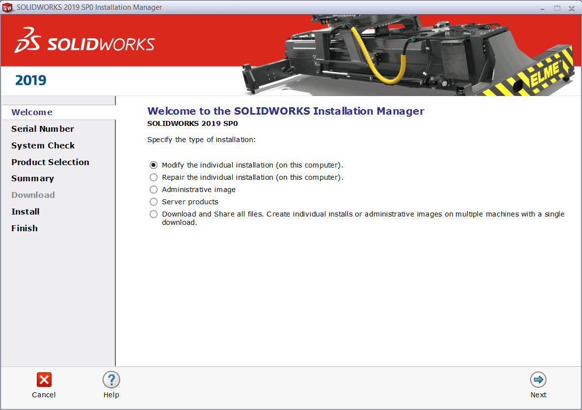 , How to Modify your SOLIDWORKS Installation